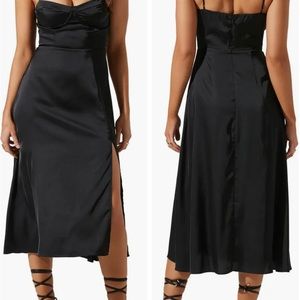 ASTR Nordstrom Dress Black strap with slit XL